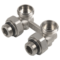 Мультифлекс, узел для нижнего углового подключения, (Н-образный) с шаровым краном ONDO OMULACBV 