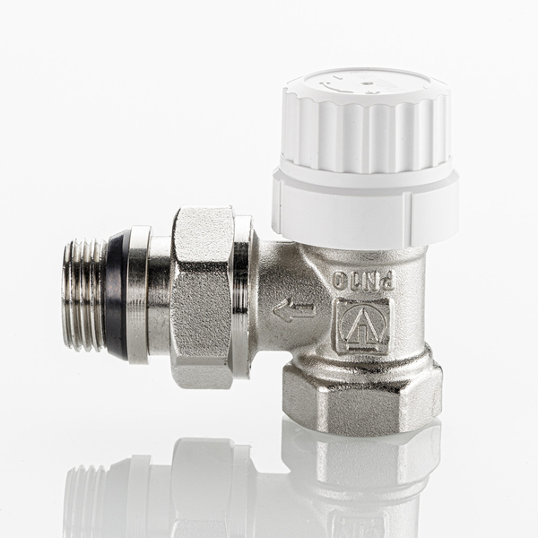 Клапан VALTEC с преднастройкой, для радиатора, угловой DN15, 1/2 " (VT.037.NRC.04)