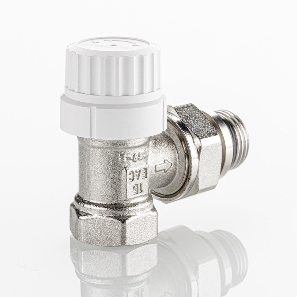 Клапан VALTEC с преднастройкой, для радиатора, угловой DN15, 1/2 " (VT.037.NRC.04)