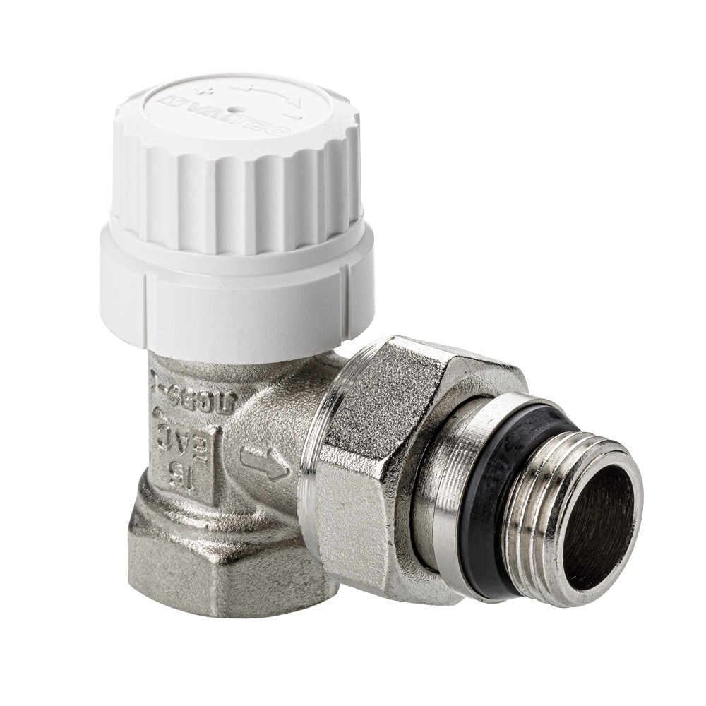 Клапан VALTEC с преднастройкой, для радиатора, угловой DN15, 1/2 " (VT.037.NRC.04)