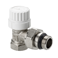 Клапан VALTEC с преднастройкой, для радиатора, угловой DN15, 1/2 " (VT.037.NRC.04)