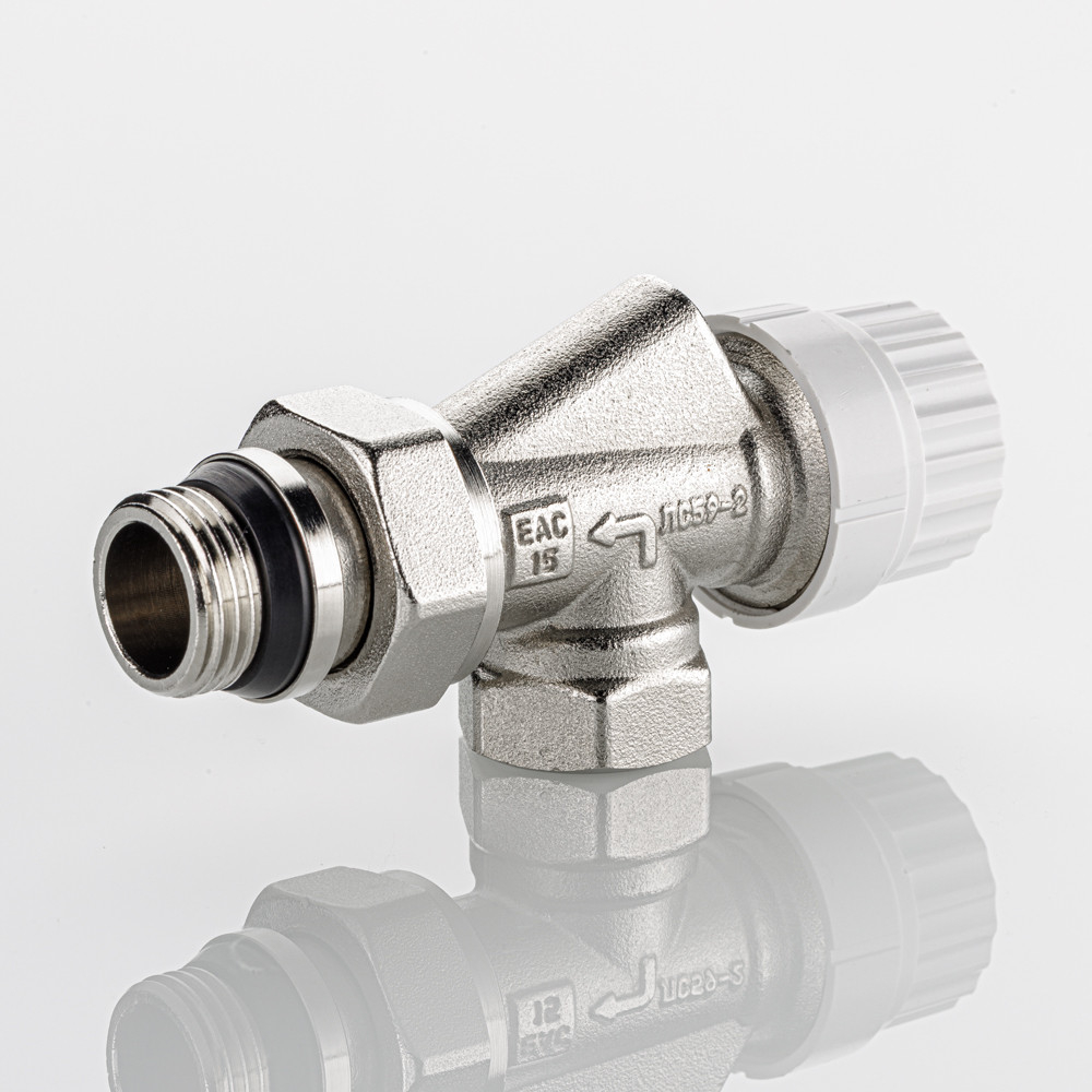 Клапан VALTEC с преднастройкой осевой, для радиатора DN15, 1/2 " (VT.179.NRC.04)