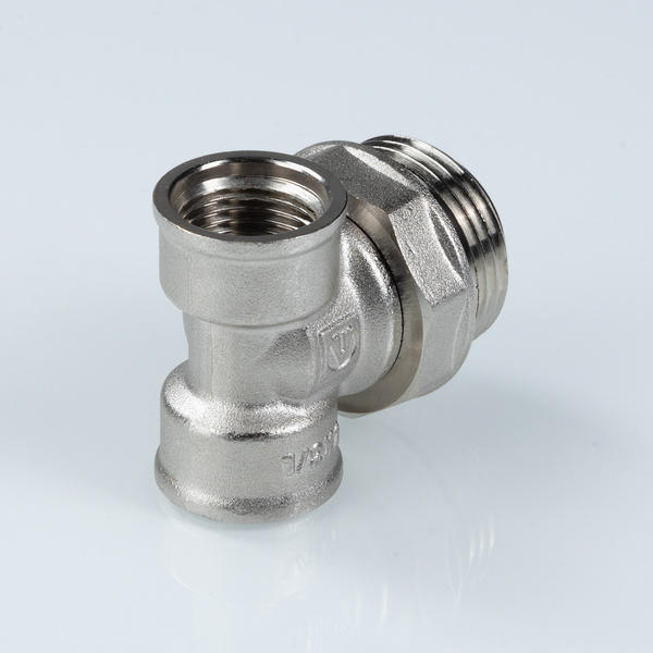 Фитинг коллекторный, тройник с вращающимся штуцером 1"х1/2"х1/2" нар.-вн.-вн. VALTEC (VTc.630.N.0604) 