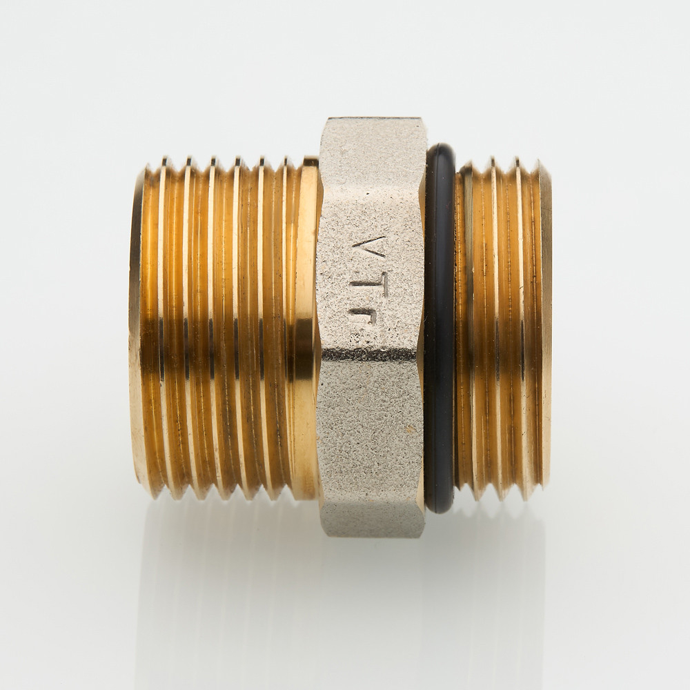Фитинг резьбовой VALTEC, ниппель коллекторный 1 х 1" нар.-нар. VTr.584.N.0006 