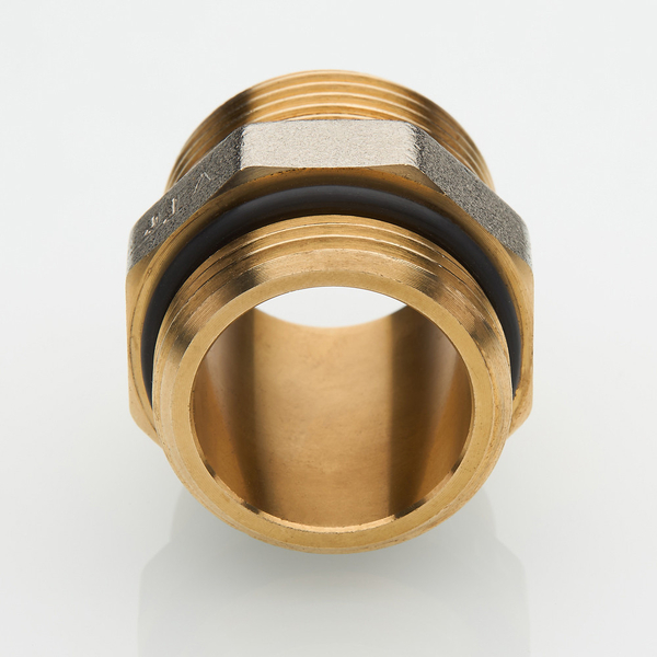 Фитинг резьбовой VALTEC, ниппель коллекторный 1 х 1" нар.-нар. VTr.584.N.0006 
