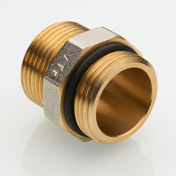 Фитинг резьбовой VALTEC, ниппель коллекторный 1 х 1" нар.-нар. VTr.584.N.0006 