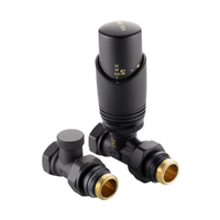 Комплект терморегулирующего оборудования VALTEC для радиатора прямой (черный) DN15, 1/2" VT.046.BR.04 