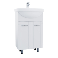 Подстолье SANTREK HOME "Мальта-52" (Белый МАТОВЫЙ) 2 двери под умывальник "Акватон-52" 478х800х285