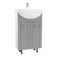 Подстолье SANTREK HOME "Мальта-52" (Серый МАТОВЫЙ)  2 двери под умывальник "Акватон-52" 478х800х285