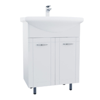 Подстолье SANTREK HOME "Мальта-64" (Белый) 2 двери под умывальник "Новая Грань-64" 576х800х345