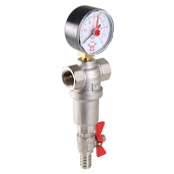Фильтр промывной VALTEC 1/2", каскадный (500 и 100) VT.390.N.04