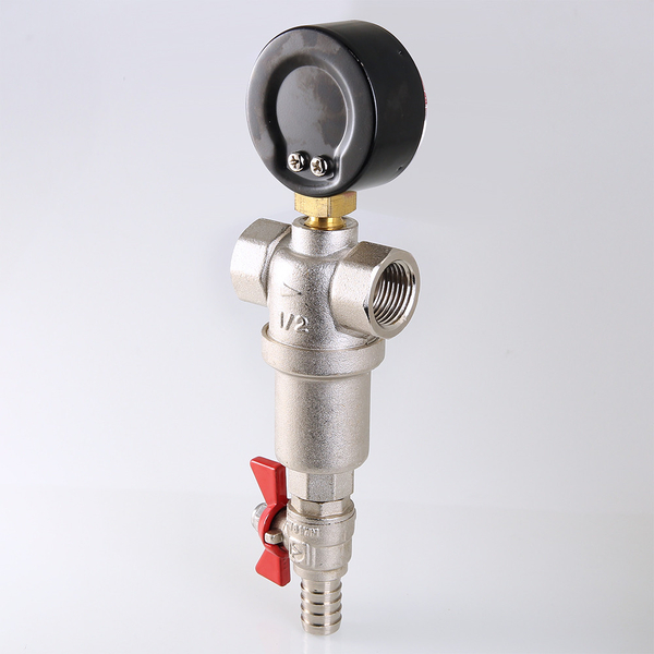 Фильтр промывной VALTEC 1/2", каскадный (500 и 100) VT.390.N.04
