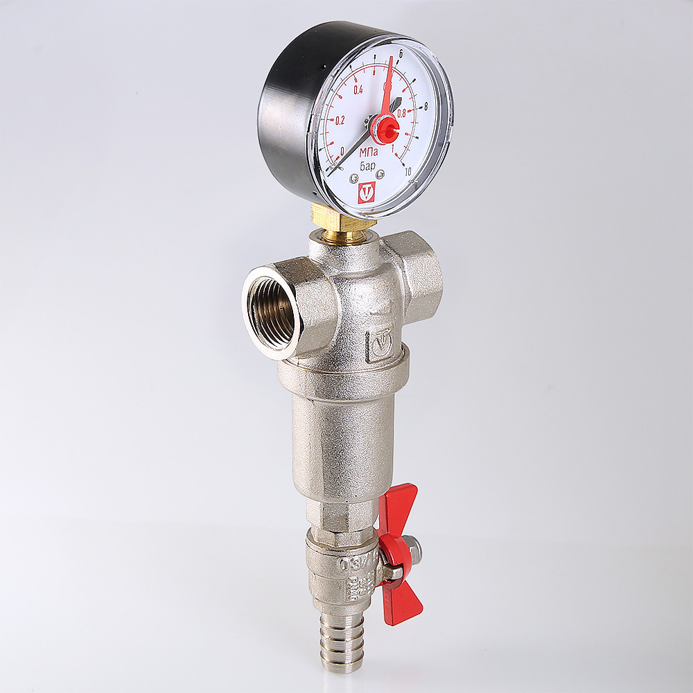 Фильтр промывной VALTEC 1/2", каскадный (500 и 100) VT.390.N.04