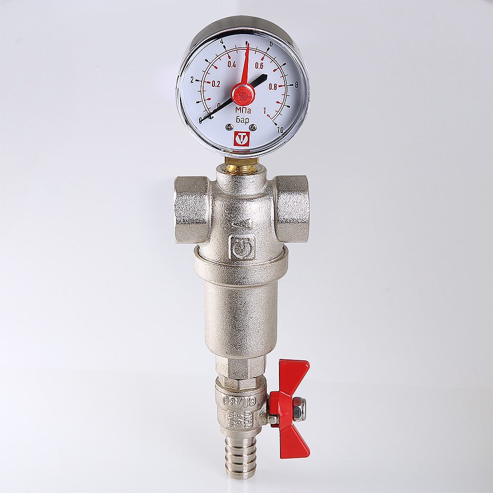 Фильтр промывной VALTEC 1/2", каскадный (500 и 100) VT.390.N.04