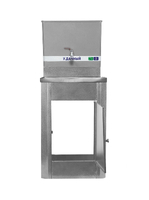 Умывальник "У.Дачный" без ЭВН (мойка Нержавейка 40*50,бак 17л) Серебро на белом (063)