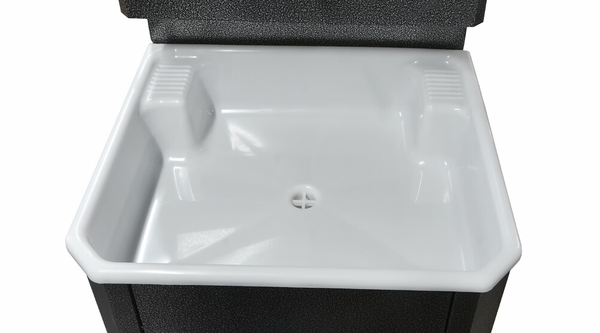 Умывальник "У.Дачный" без ЭВН (мойка Пластик 40*50,бак 17л) Серебро (094)