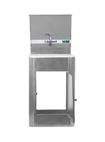 Умывальник "У.Дачный" без ЭВН (мойка Пластик 40*50,бак 17л) Серебро на белом (100)