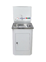 Умывальник "У.Дачный" с ЭВН (мойка Нержавейка 40*50, бак 17л) 1,25кВт Белый (117)