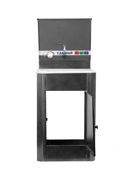 Умывальник "У.Дачный" с ЭВН (мойка Пластик 40*50, бак 17л) 1,25кВт Серебро (179)