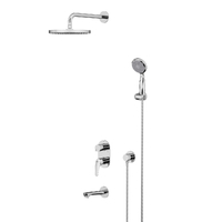 LM0422C Linara Смеситель для ванны и душа встраив. с доп. 1-функц. лейкой, хром LEMARK 