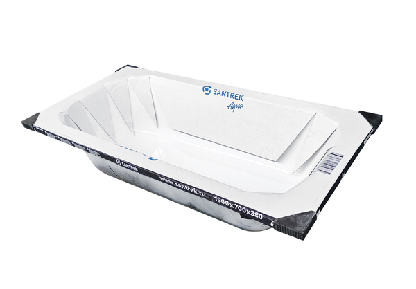 Ванна стальная эмалированная (2 сорт) 1500х700х380 см.белая (с ножками ) б/сиф.Китай