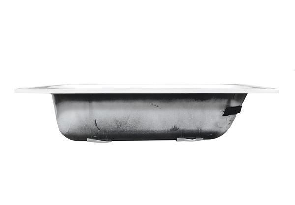 Ванна стальная эмалированная (2 сорт) 1500х700х380 см.белая (с ножками ) б/сиф.Китай