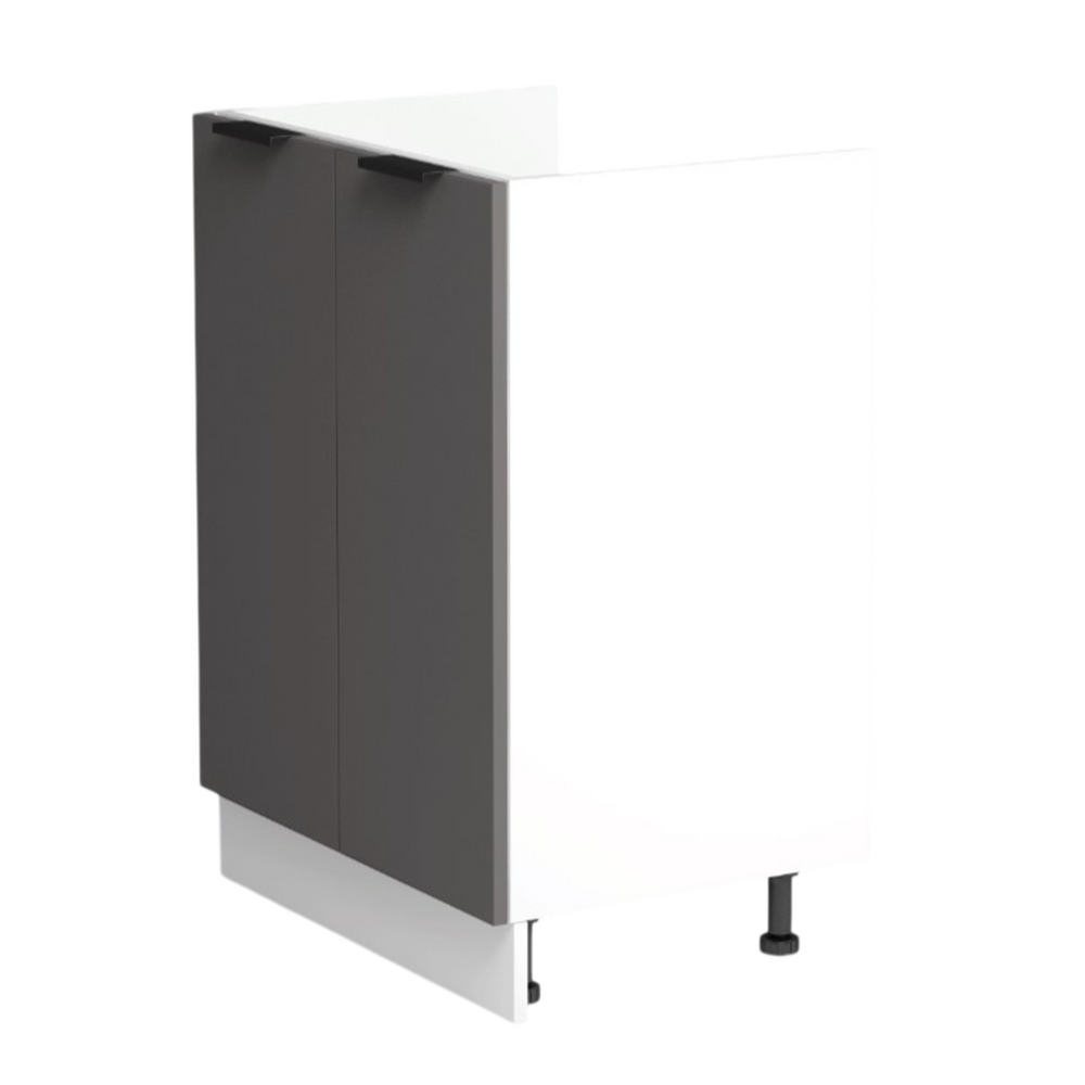 Тумба под мойку 60 (2 дверцы) цвет Пепел софт фасад МДФ SANTREK HOME