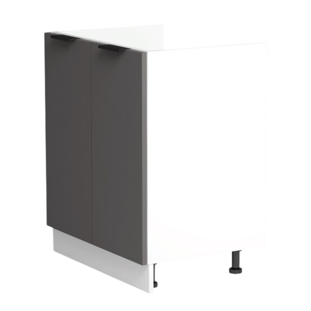 Тумба под мойку 80 (2 дверцы) цвет Пепел софт фасад МДФ SANTREK HOME