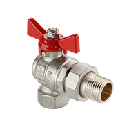 Кран вода VALTEC BASE-ГОСТ 3/4" г/ш баб американка угловой VT.228S.N.05