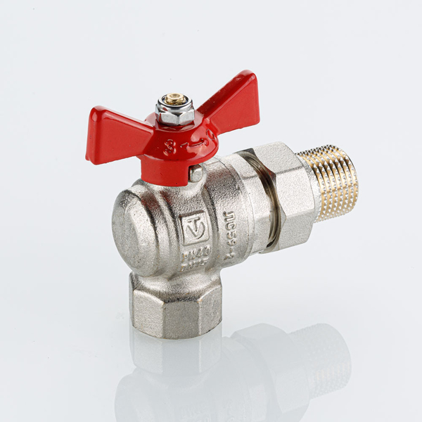 Кран вода VALTEC BASE-ГОСТ 3/4" г/ш баб американка угловой VT.228S.N.05