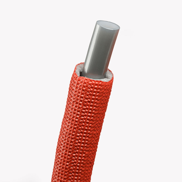 Труба из сшитого полиэтилена PEX-EVOH d16х2.2мм (для теплых полов) VALTEC в теплоизоляции 6мм (КРАСНАЯ) (VA1622.4.R06R.100) в БУХТЕ 100м