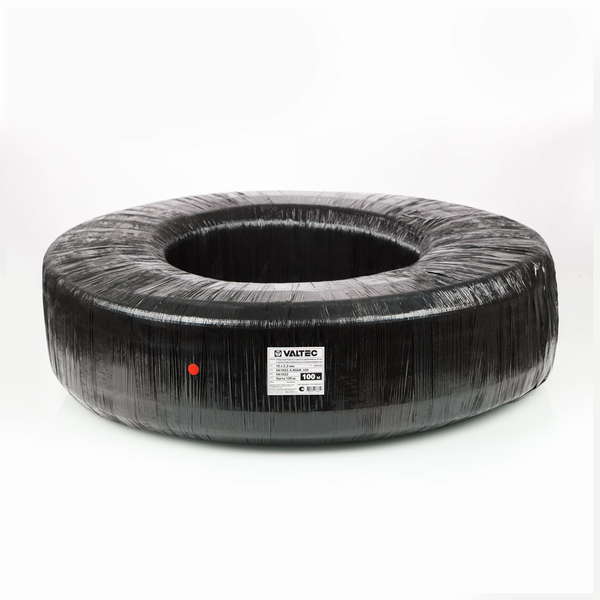 Труба из сшитого полиэтилена PEX-EVOH d16х2.2мм (для теплых полов) VALTEC в теплоизоляции 6мм (КРАСНАЯ) (VA1622.4.R06R.100) в БУХТЕ 100м