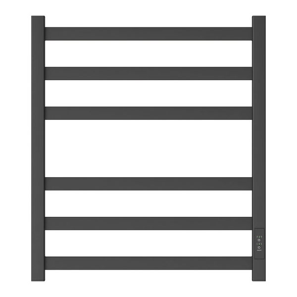 Полотенцесушитель электрический HOLLER Наоми NM00165BM 600x500, черный матовый