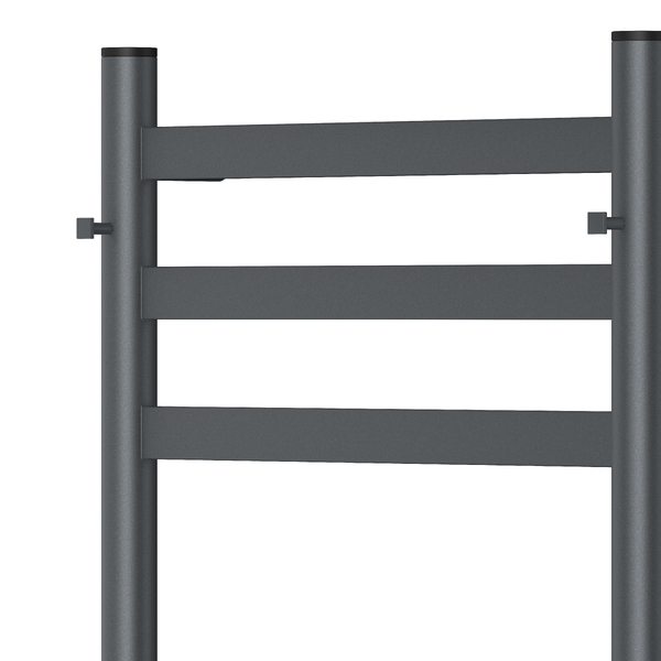 Полотенцесушитель электрический HOLLER Вельвет VL10184GF 800x400 с крючками, графит металлик