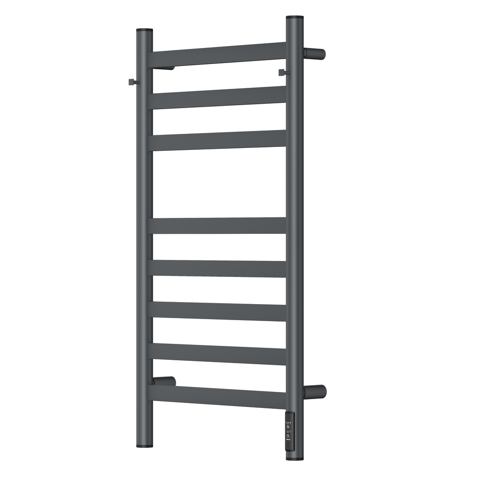 Полотенцесушитель электрический HOLLER Вельвет VL10184GF 800x400 с крючками, графит металлик