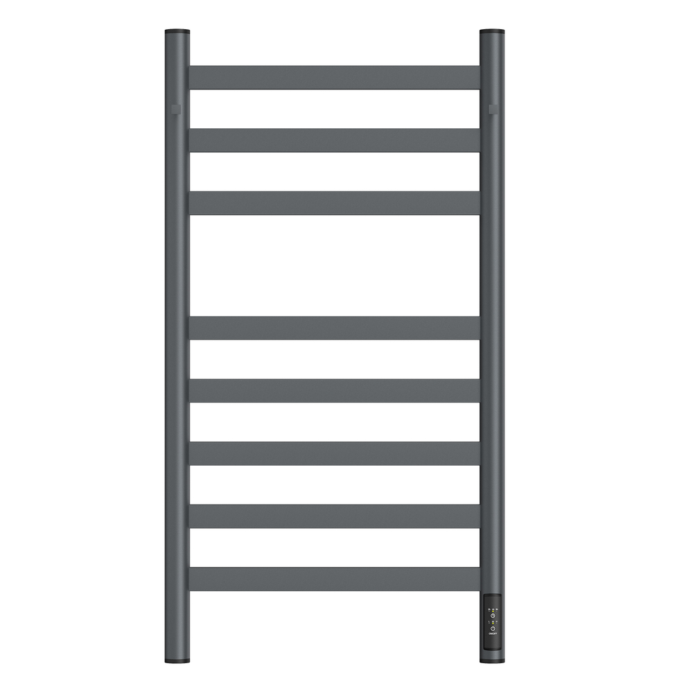 Полотенцесушитель электрический HOLLER Вельвет VL10184GF 800x400 с крючками, графит металлик