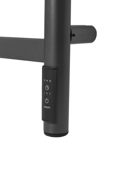 Полотенцесушитель электрический HOLLER Вельвет VL10184GF 800x400 с крючками, графит металлик