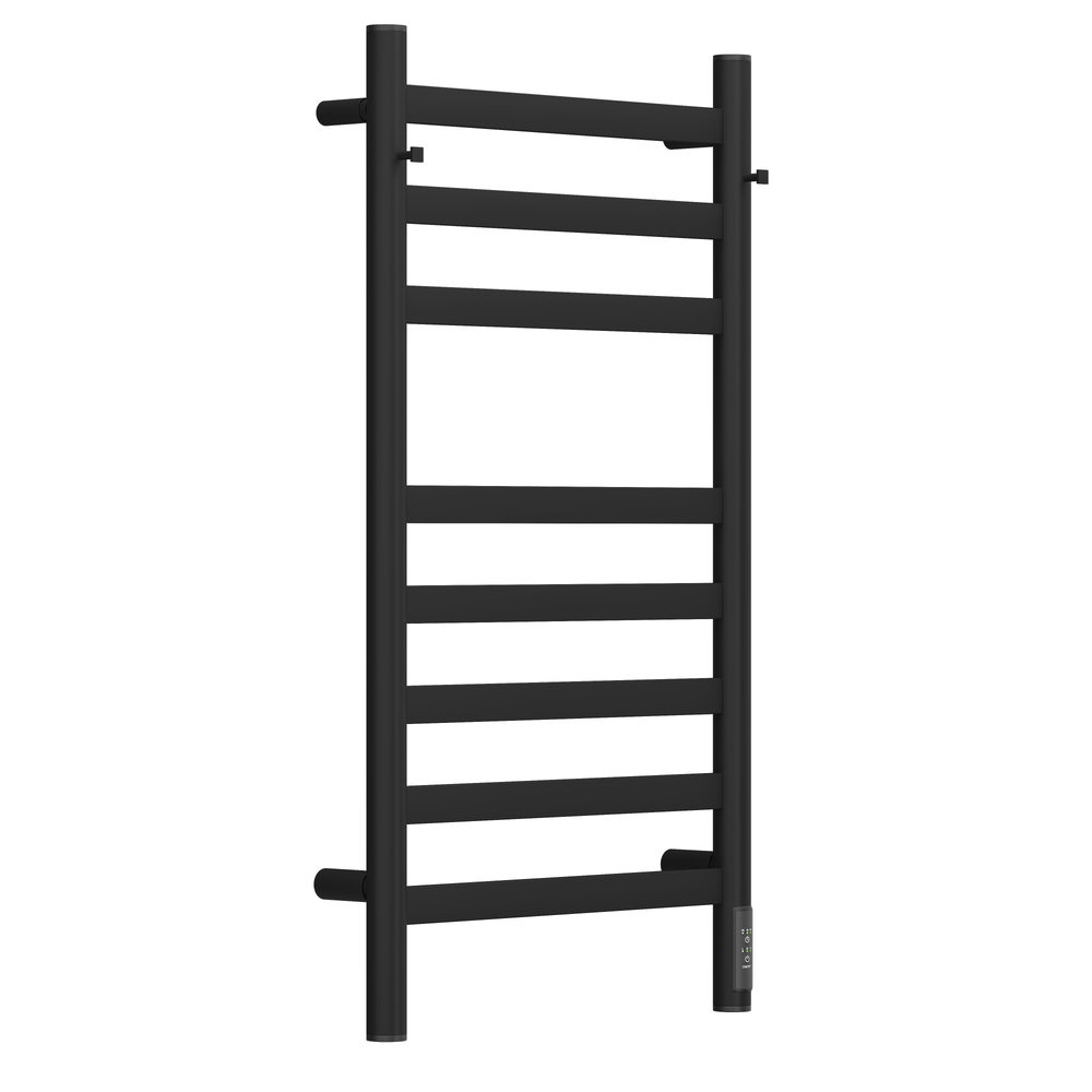 Полотенцесушитель электрический HOLLER Вельвет VL10184BM 800x400 с крючками, черный матовый