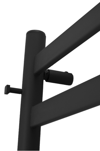 Полотенцесушитель электрический HOLLER Вельвет VL10184BM 800x400 с крючками, черный матовый