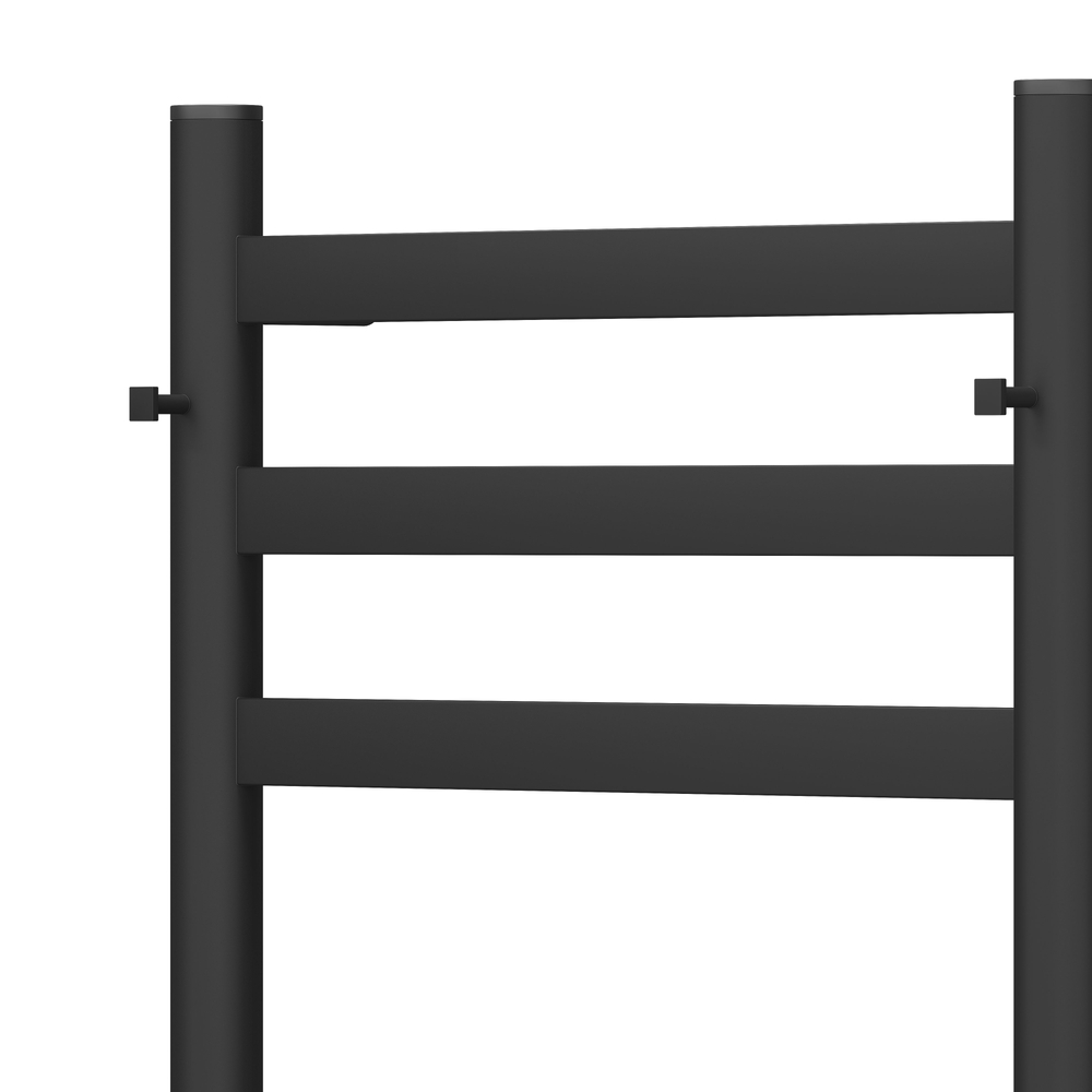 Полотенцесушитель электрический HOLLER Вельвет VL10184BM 800x400 с крючками, черный матовый