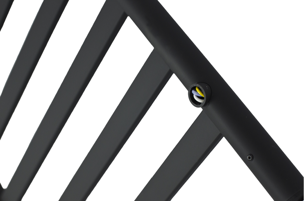 Полотенцесушитель электрический HOLLER Вельвет VL10184BM 800x400 с крючками, черный матовый