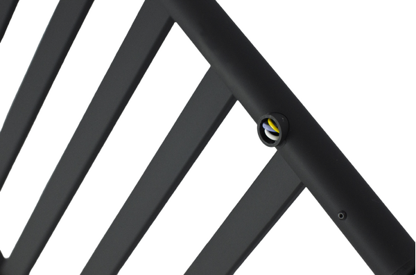 Полотенцесушитель электрический HOLLER Вельвет VL10184BM 800x400 с крючками, черный матовый