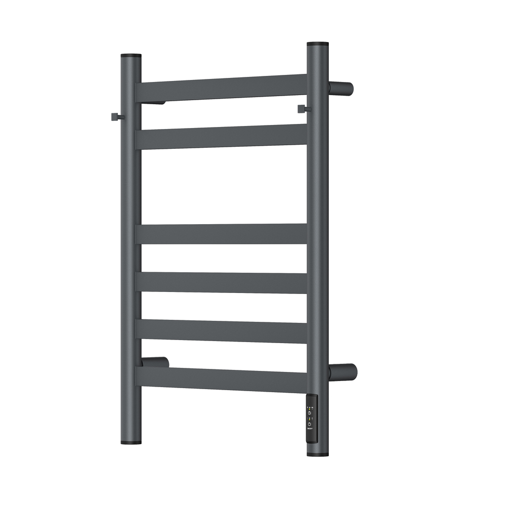 Полотенцесушитель электрический HOLLER Вельвет VL10164GF 600x400 с крючками, графит металлик