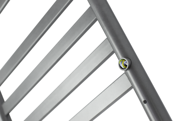 Полотенцесушитель электрический HOLLER Вельвет VL10164GF 600x400 с крючками, графит металлик