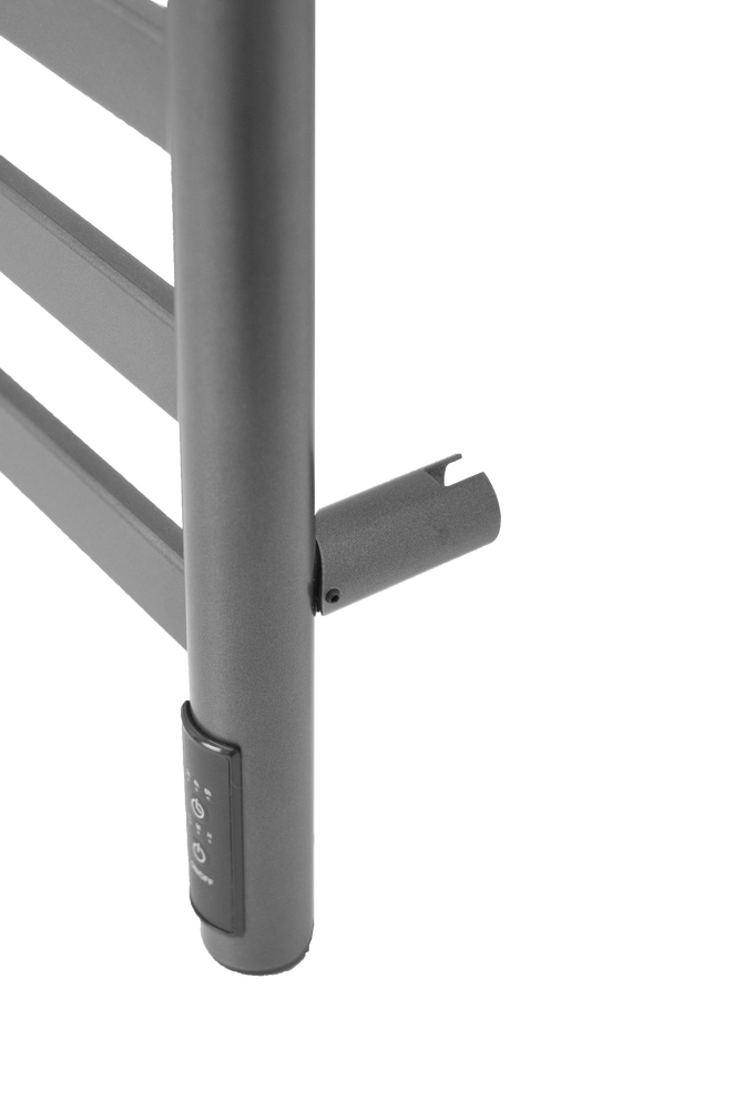 Полотенцесушитель электрический HOLLER Вельвет VL10164GF 600x400 с крючками, графит металлик