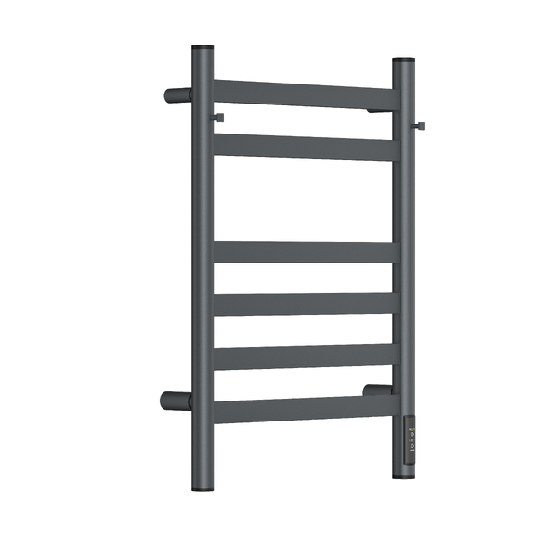 Полотенцесушитель электрический HOLLER Вельвет VL10164GF 600x400 с крючками, графит металлик