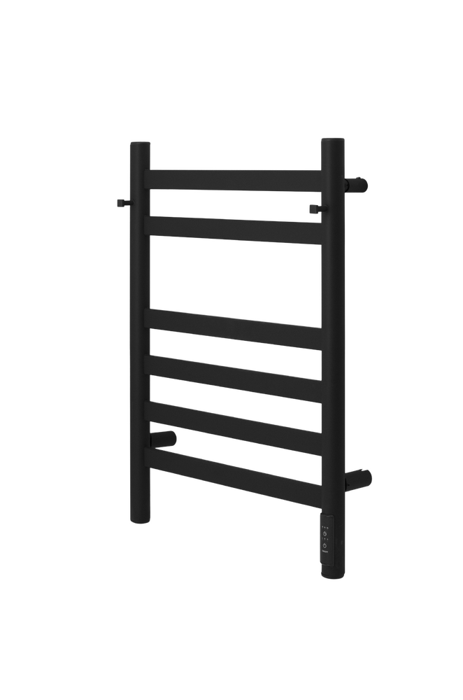 Полотенцесушитель электрический HOLLER Вельвет VL10164BM 600x400 с крючками, черный матовый