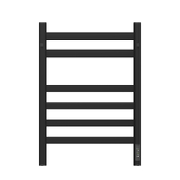 Полотенцесушитель электрический HOLLER Вельвет VL10164BM 600x400 с крючками, черный матовый