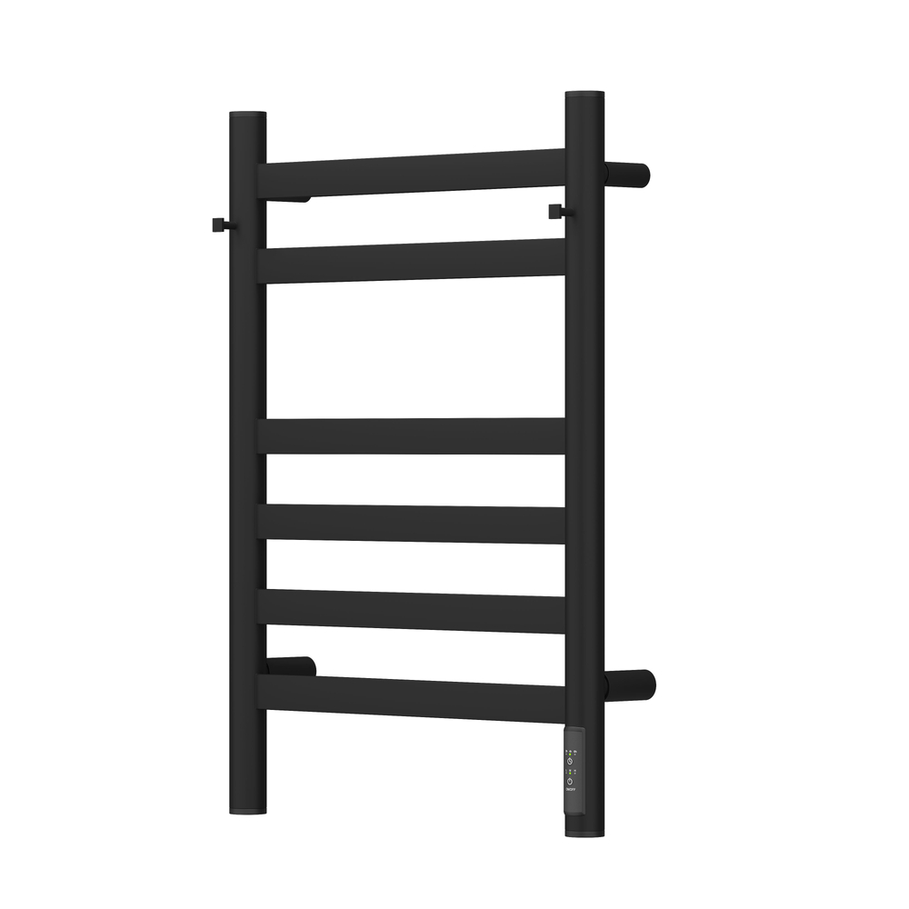Полотенцесушитель электрический HOLLER Вельвет VL10164BM 600x400 с крючками, черный матовый