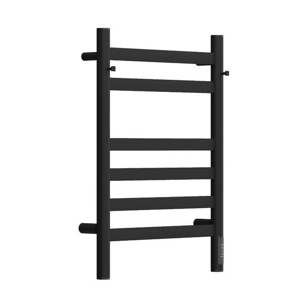 Полотенцесушитель электрический HOLLER Вельвет VL10164BM 600x400 с крючками, черный матовый